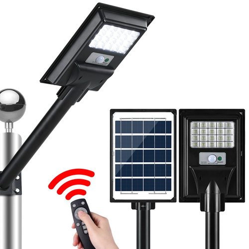 Leier 80 LED Solar Street Light Flood Motion Sensor Remote - Main Image