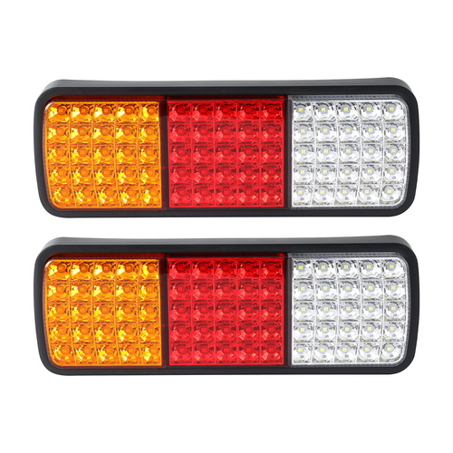 Giantz Pair 75 LED Tail Lights Stop Reverse Indicator 12V Ute Trailer Caravan Truck Boat - Main Image
