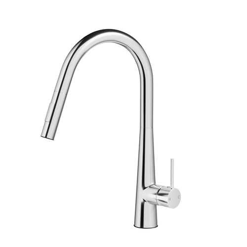 Kitchen Mixer Tap Pull Out Round 2 Mode Sink Basin Faucet Swivel WELS Chrome - Main Image