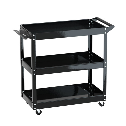 Giantz 3-Tier Tool Cart Trolley Workshop Garage Storage Organizer Black - Main Image