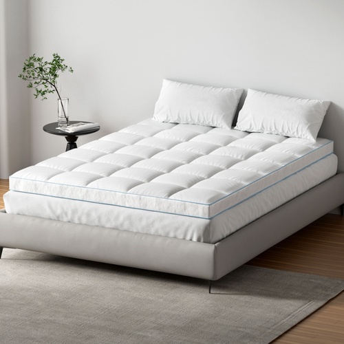 Giselle Bedding Mattress Topper Pillowtop Bamboo 10cm Queen - Main Image