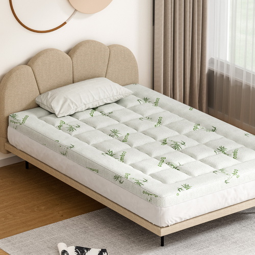 Giselle Bedding Mattress Topper Pillowtop Bamboo 7.5cm King Single - Main Image