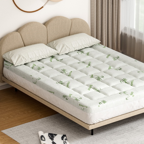 Giselle Bedding Mattress Topper Pillowtop Bamboo 7.5cm Queen - Main Image