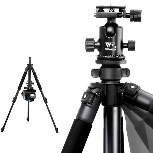 Weifeng Professional Camera Tripod Stand Mount DSLR Travel Adjustable 64-173cm - Main Image