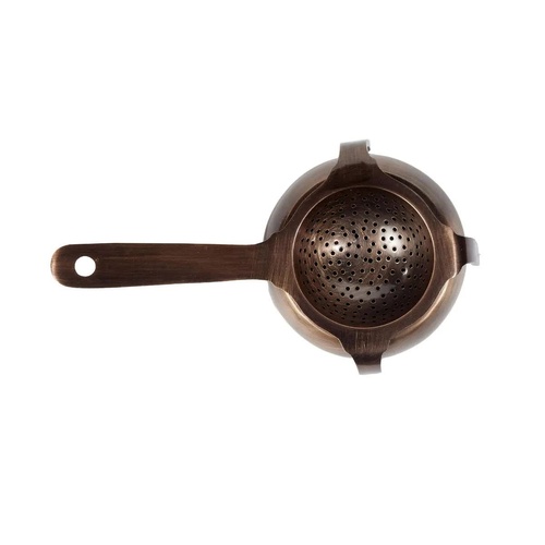 Antique Copper Tea & Cocktail Strainer Set - Main Image