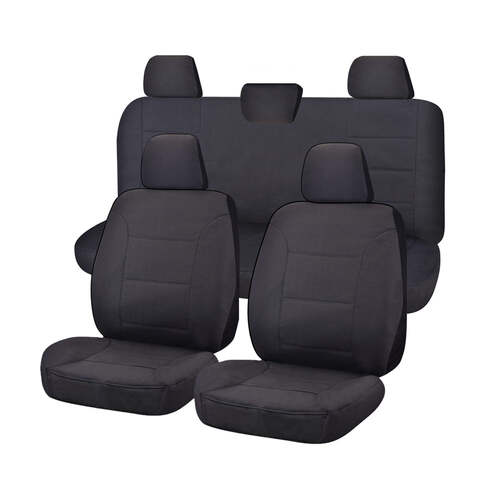 Seat Covers for VOLKWAGEN AMAROK 2H SERIES 02/2011 ? ON DUAL CAB FR CHARCOAL ALL TERRAIN - Main Image