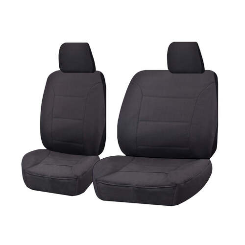 Seat Covers for MAZDA BT-50 B22P/Q-B32P/Q UP SERIES 10/2011 ? 2015 SINGLE CAB CHASSIS FRONT BUCKET + _ BENCH CHARCOAL ALL TERRAIN - Main Image