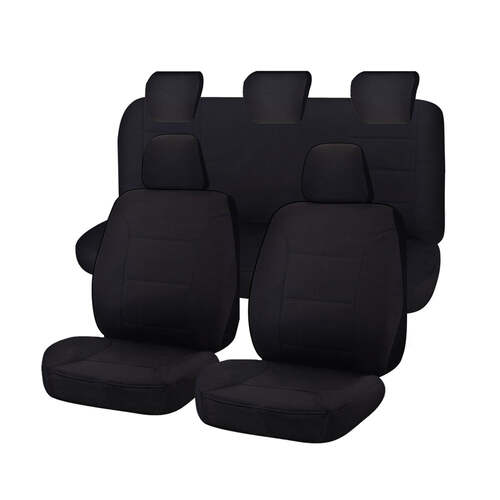 Seat Covers for MAZDA BT-50 B22P/Q-B32P/Q UP SERIES 10/2011 ? 08/2015 DUAL CAB FR BLACK ALL TERRAIN - Main Image
