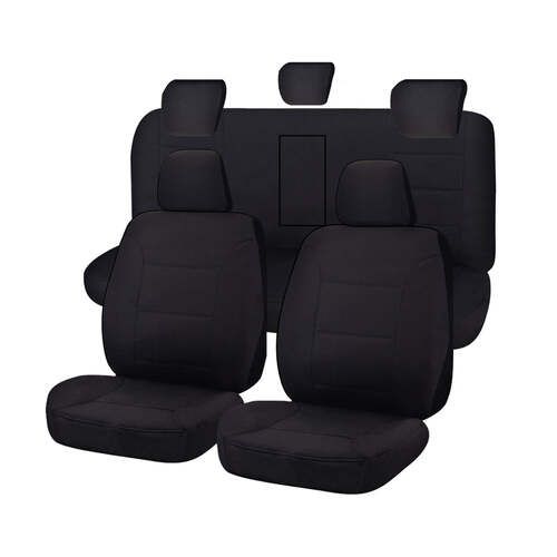 Seat Covers for HOLDEN COLORADO RG SERIES FR 06/2012 - ON DUAL FR BLACK ALL TERRAIN - Main Image