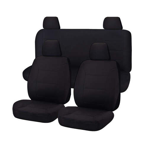 Seat Covers for NISSAN NAVARA D23 SERIES 1-2 NP300 03/2015 - 10/2017 DUAL CAB FR BLACK ALL TERRAIN - Main Image