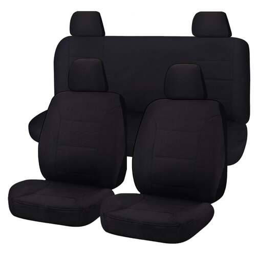 Seat Covers for NISSAN NAVARA D23 SERIES 3 NP300 11/2017 - 11/2020 DUAL CAB FR BLACK ALL TERRAIN - Main Image