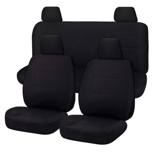 Seat Covers for NISSAN NAVARA D40 01/2006 - 02/2015 DUAL CAB UTILITY FR BLACK ALL TERRAIN - Main Image
