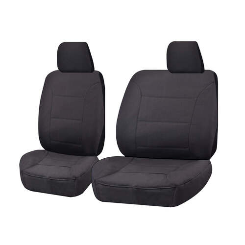 Seat Covers for FORD RANGER PX SERIES 10/2011 - 2016 SINGLE CAB CHASSIS FRONT BUCKET + _ BENCH CHARCOAL ALL TERRAIN - Main Image