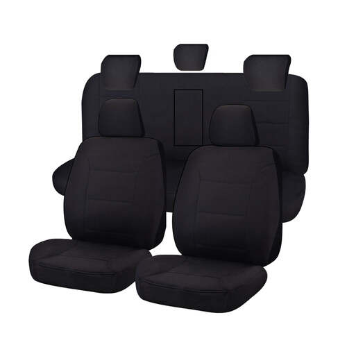 Seat Covers for HOLDEN COLORADO RG SERIES FR 06/2012 - ON DUAL FR BLACK CHALLENGER - Main Image
