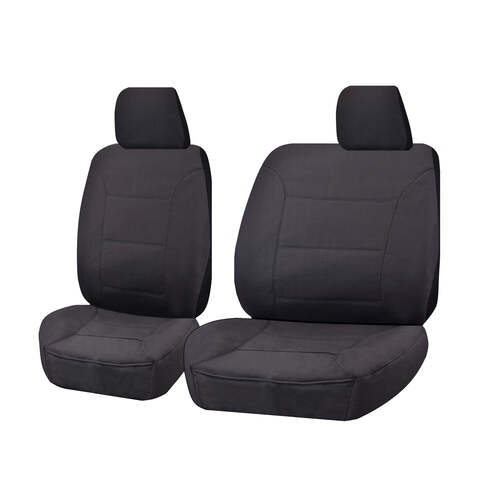 Seat Covers for ISUZU D-MAX 06/2012 - 2016 SINGLE CAB CHASSIS UTILITY FRONT BUCKET + _ BENCH CHARCOAL CHALLENGER - Main Image