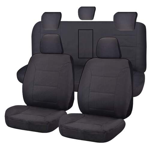 Seat Covers for ISUZU D-MAX 06/2012 - 06/2020 DUAL CAB CHASSIS UTILITY FR CHARCOAL CHALLENGER - Main Image