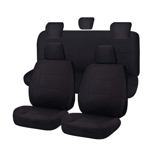 Seat Covers for TOYOTA HILUX 04/2005 - 06/2016 S 4X2 DUAL CAB UTILITY FR BLACK CHALLENGER - Main Image