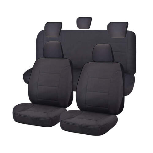 Seat Covers for TOYOTA HILUX SR - SR5 4X4 KUN26R - GGN25R 04/2005 - 06/2015 S DUAL CAB UTILITY FR CHARCOAL CHALLENGER - Main Image