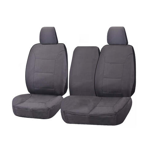 Seat Covers for HYUNDAI ILOAD TQ 1-5 08/2008 - 05/2021 SINGLE/CREW CAB UTILITY VAN FRONT BUCKET + _ BENCH WITH FOLD DOWN ARMREST CHARCOAL CHALLENGER - Main Image