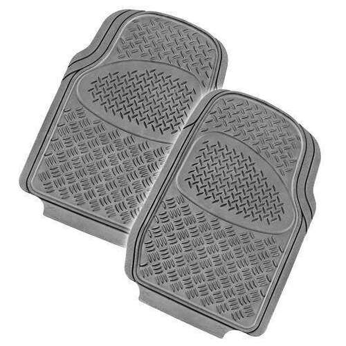 VELOCITY 2-Piece Car Mat - GREY [Rubber] - Main Image