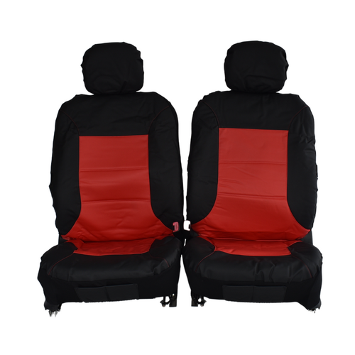 Universal El Toro Series Ii Front Seat Covers Size 30/35 | Black/Red - Main Image