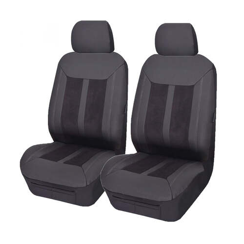 UNIVERSAL FRONT SEAT COVERS  SIZE 30/35 BLACK FURY - Main Image