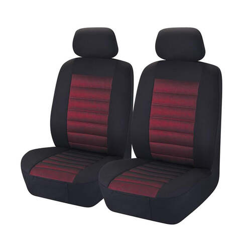 Universal Opulence Front Seat Covers Size 30/35 | Red - Main Image