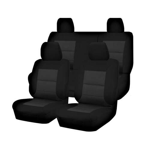 Seat Covers for TOYOTA COROLLA SEDAN MZEA12R ASCENT SPORT SX ZR 09/2019 - ON PREMIUM BLACK - Main Image