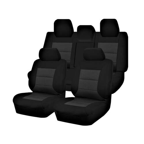Seat Covers for TOYOTA CAMRY ASV/GSV70R 01/2018 - ON 4 DOOR SEDAN FR BLACK PREMIUM - Main Image