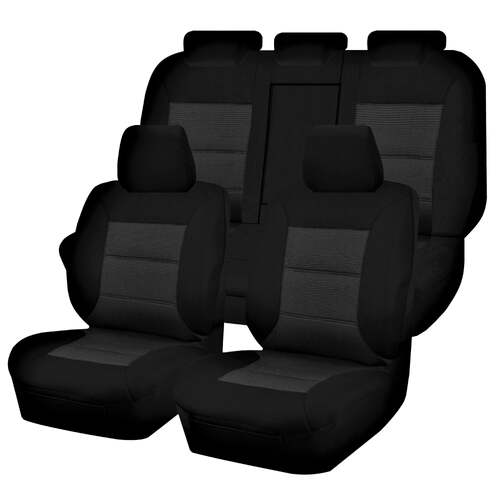 Seat Covers for TOYOTA COROLLA ZRE182R 10/2012 - 05/2018 5 DOOR HATCH FR BLACK PREMIUM - Main Image