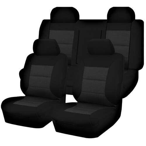 Seat Covers for FORD FALCON FG SERIES 05/2008 - 2016 4 DOOR SEDAN FR BLACK PREMIUM - Main Image