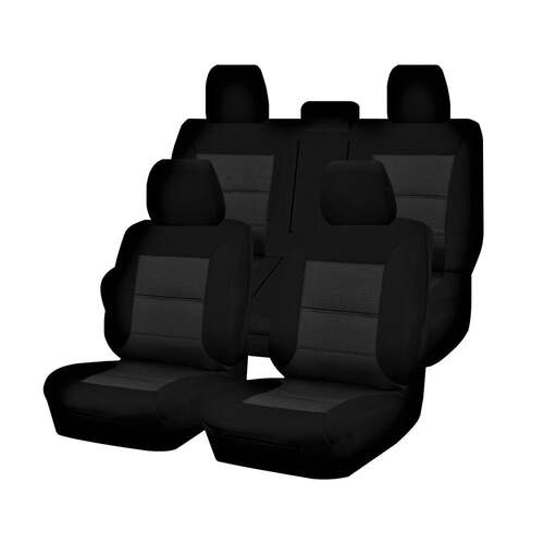Premium Jacquard Seat Covers - For Toyota Tacoma Dual Cab  (2015-2022) - Main Image