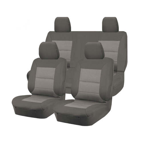 Premium Jacquard Seat Covers - For Nissan Frontier D23 Series Dual Cab (2015-2017) - Main Image