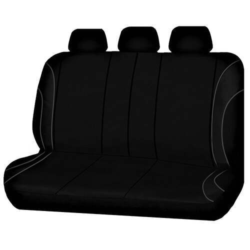 Universal Strident Rear Seat Covers Size 06/08S | Grey Piping - Main Image