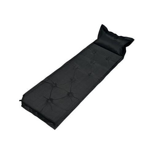 Trailblazer 9-Points Self-Inflatable Polyester Air Mattress With Pillow - BLACK - Main Image