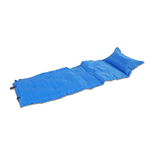 Trailblazer Self-Inflatable Foldable Air Mattress With Pillow - LIGHT BLUE - Main Image