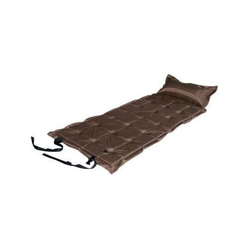 Trailblazer 21-Points Self-Inflatable Satin Air Mattress With Pillow - BROWN - Main Image