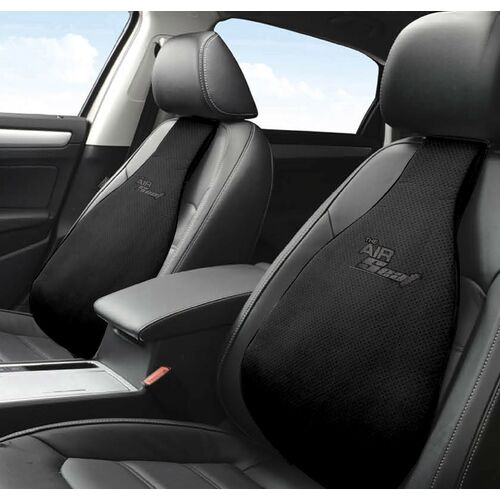 Universal Seat Cover Cushion Back Lumbar Support THE AIR SEAT New BLACK PVC - Main Image