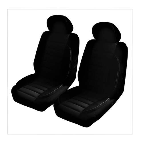 Universal Comfort Plus Front Seat Covers Size 30/35 | Black - Main Image