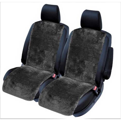 Universal  Fronts Airbag 20 - 22mm Sheep-Skin CHARCOAL THROW OVER (INSERT) - Main Image