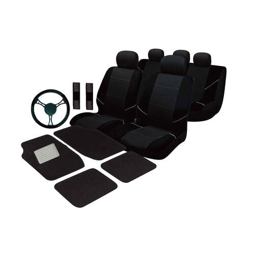 Universal Ultimate Car Accessories Value Pack  - Black - Main Image