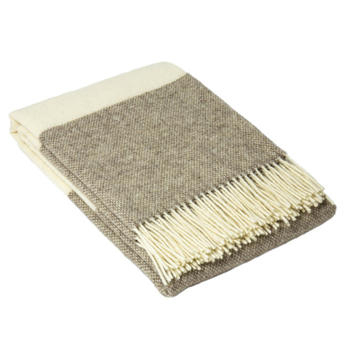 Brighton Throw - 100% NZ Wool -  Stone - Main Image