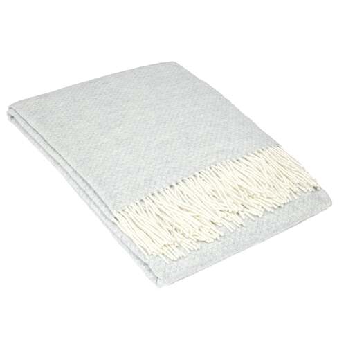 Chiswick Throw - Merino Wool/Cashmere - Light Grey - Main Image