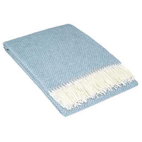 Chiswick Throw - Merino Wool/Cashmere - Blue - Main Image