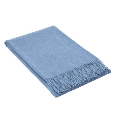 Paddington Throw - Fine Wool Blend - Blue - Main Image