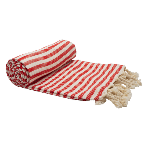 PORTSEA TURKISH COTTON TOWEL - CHERRY - Main Image