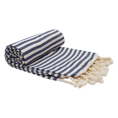 PORTSEA TURKISH COTTON TOWEL - NAVY - Main Image