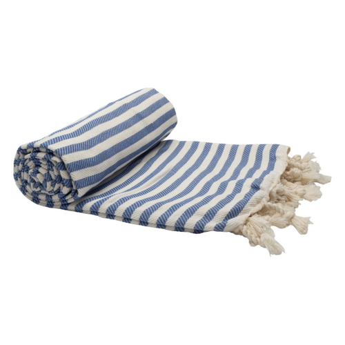 PORTSEA TURKISH COTTON TOWEL - DENIM - Main Image