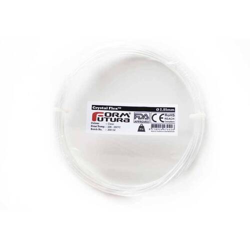 SBC Flexi Filament Crystal Flex 2.85mm Clear 50 gram 3D Printer Filament - Main Image