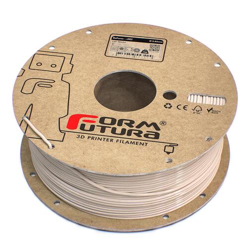 Glass feel recycled PETG Filament ReForm - rPET 2.85mm 1000 gram White 3D Printer Filament - Main Image